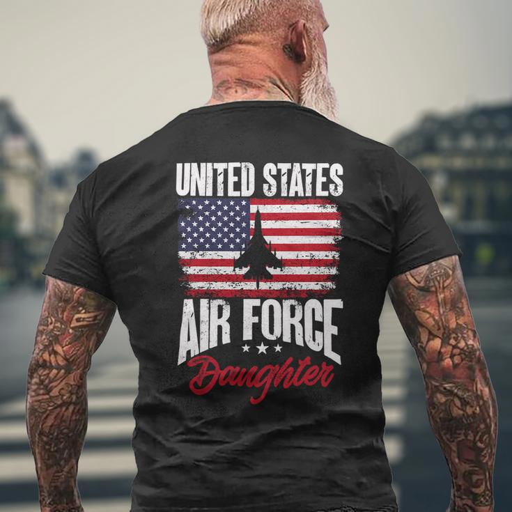Veteran Vets Us Air Force Veteran United Sates Air Force Daughter 9 Veterans Mens Back Print T-shirt Gifts for Old Men