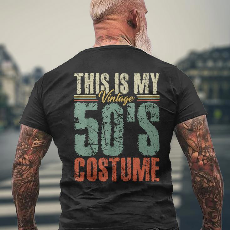 Vintage 50S Costume 50S Outfit 1950S Fashion 50 Theme Party Mens Back Print T-shirt Gifts for Old Men
