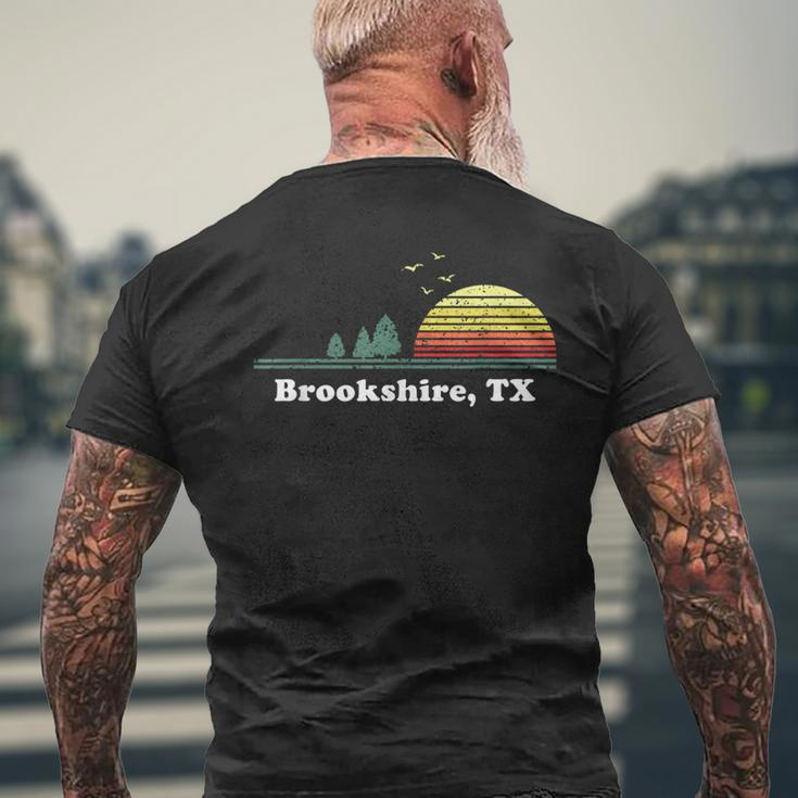 Vintage Brookshire Texas Home Souvenir Print Men's T-shirt Back Print Gifts for Old Men