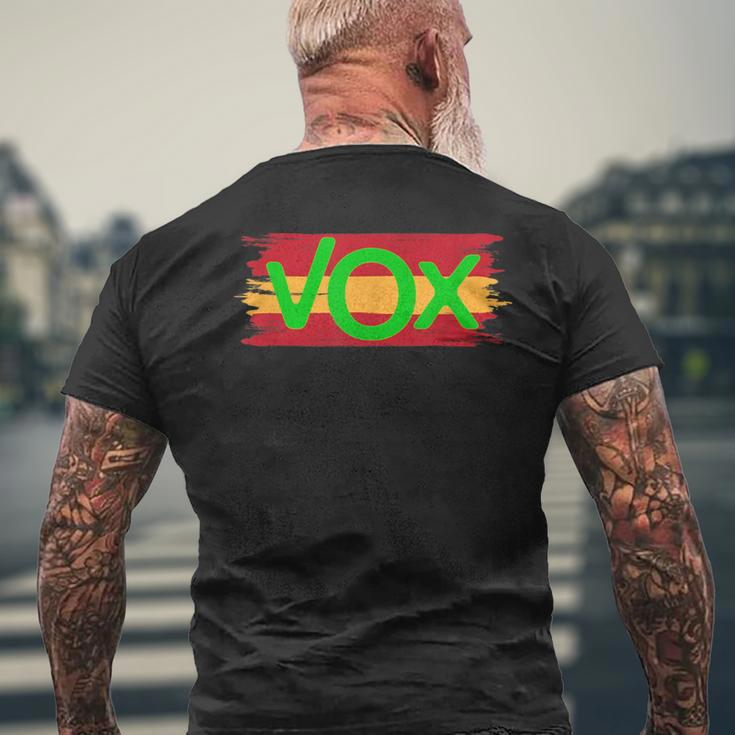 Vox Spain Viva Political Party Men's T-shirt Back Print Gifts for Old Men