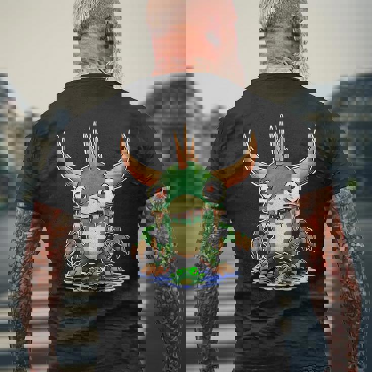 Wisconsins Legendary Hodag Of Rhinelander Mens Back Print T-shirt Gifts for Old Men