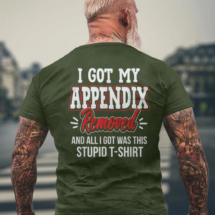 Got Appendix Removed All I Got Stupid Christmas Gag Men's T-shirt Back Print Gifts for Old Men