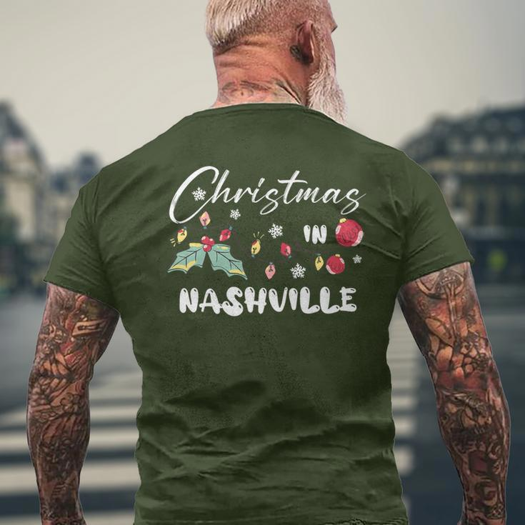 Christmas In Nashville Family Reunion Trip 2023 Matching Men's T-shirt Back Print Gifts for Old Men
