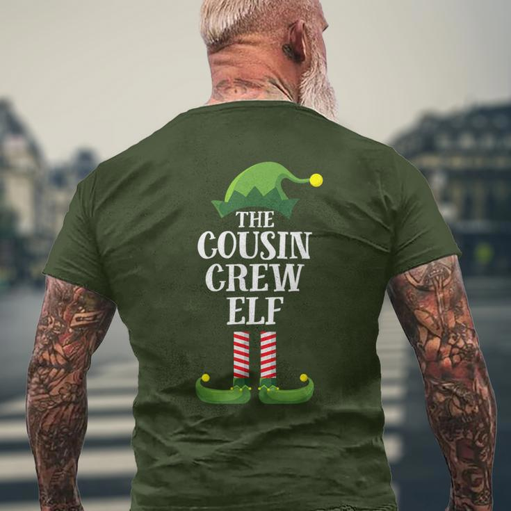 Cousin Crew Elf Matching Family Group Christmas Party Men's T-shirt Back Print Gifts for Old Men