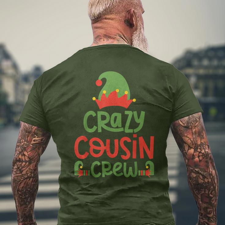 Crazy Cousin Crew Elf Christmas Party Family Matching Pajama Men's T-shirt Back Print Gifts for Old Men