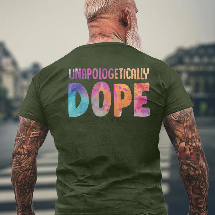 Dashiki Color Unapologetically Dope Melanin Christmas Men's T-shirt Back Print Gifts for Old Men
