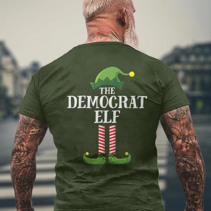 Democrat Elf Matching Family Group Christmas Party Men's T-shirt Back Print Gifts for Old Men