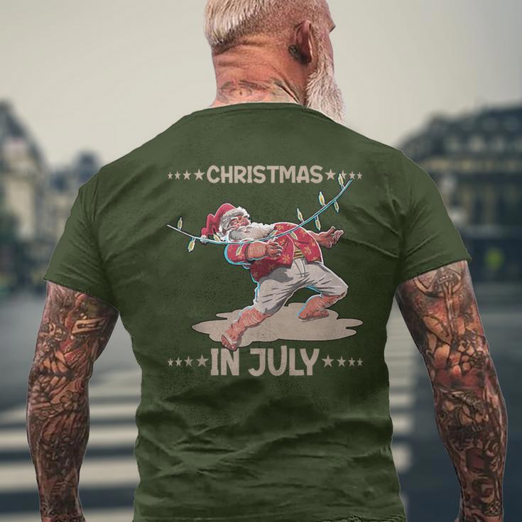 Party Christmas In July Summer Men's T-shirt Back Print Gifts for Old Men