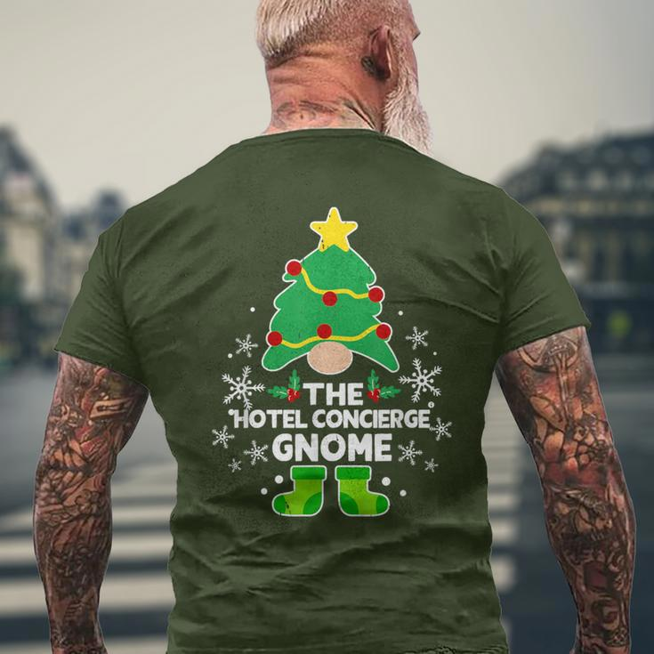 Hotel Concierge Gnome Xmas Family Holiday Christmas Matching Men's T-shirt Back Print Gifts for Old Men