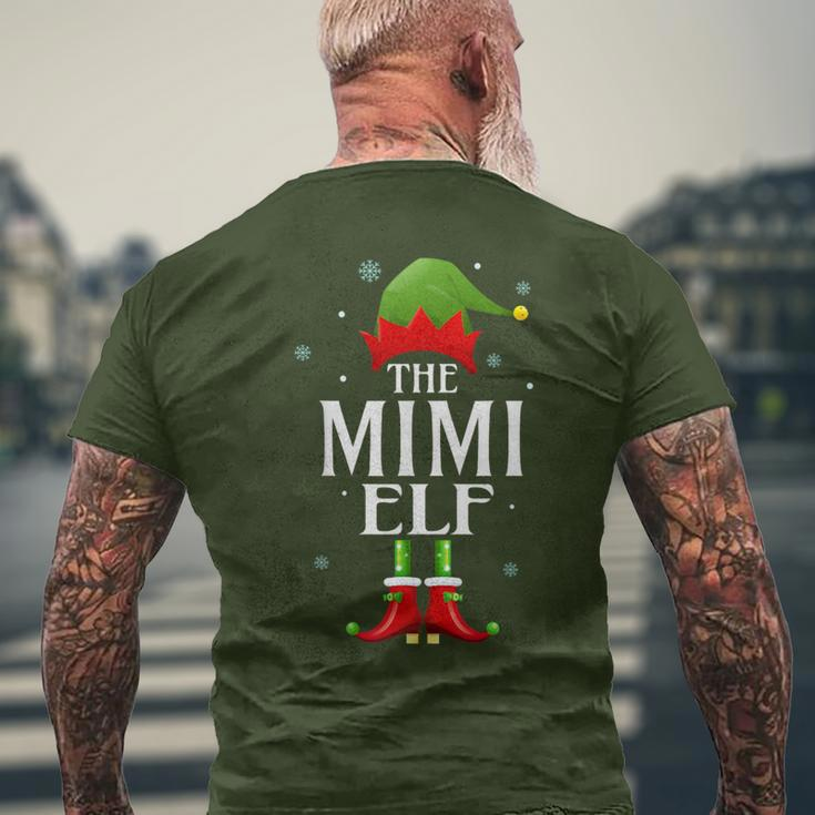 Mimi Elf Xmas Matching Family Group Christmas Party Pajama Men's T-shirt Back Print Gifts for Old Men