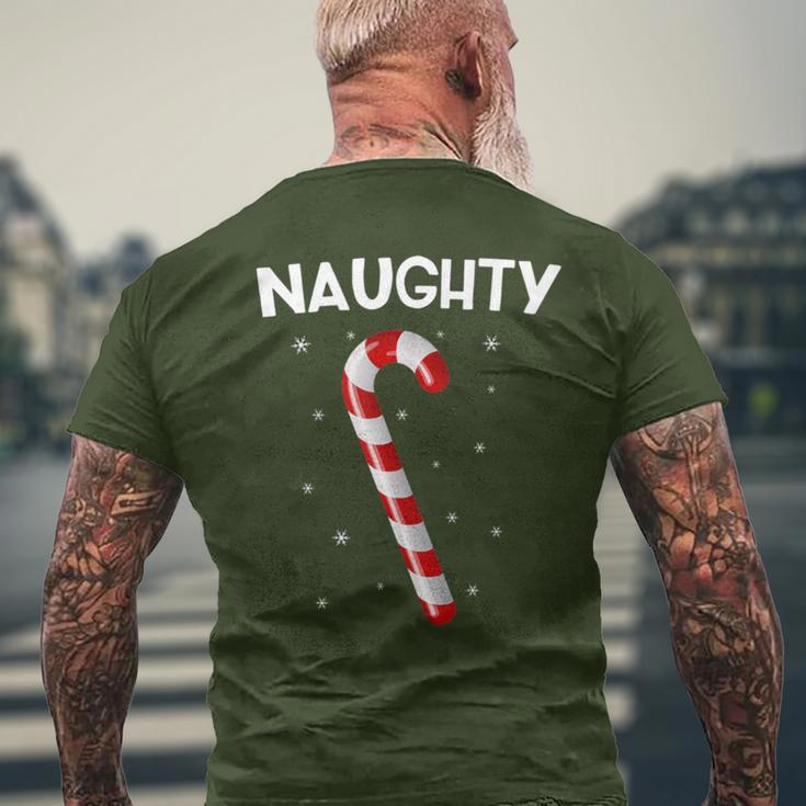 Naughty And Nice Matching Couples Christmas Men's T-shirt Back Print Gifts for Old Men