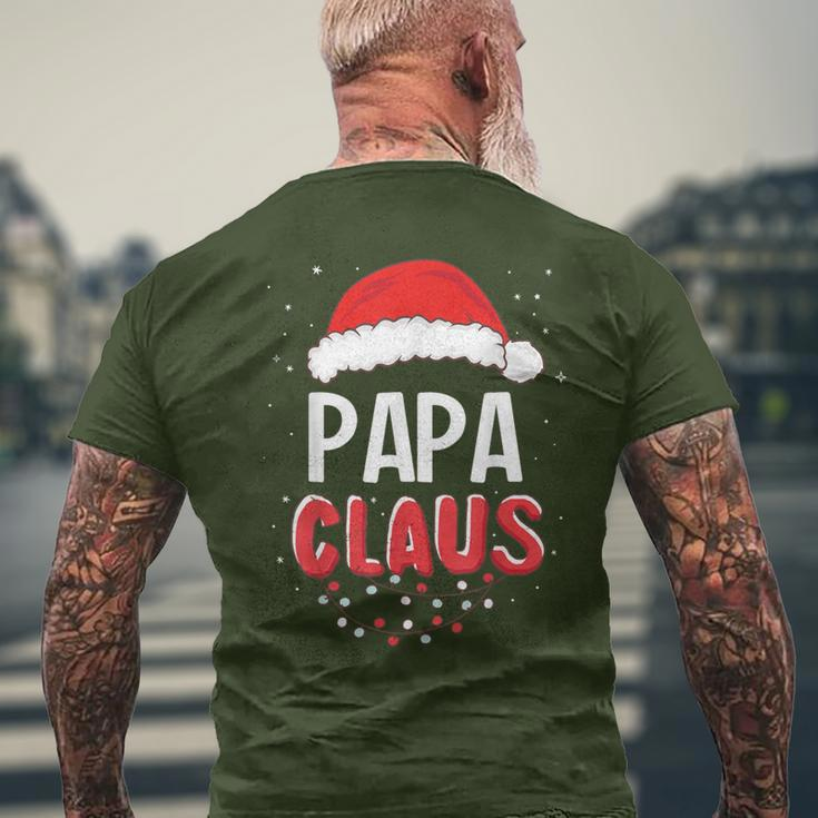 Papa Santa Claus Christmas Matching Costume Men's T-shirt Back Print Gifts for Old Men