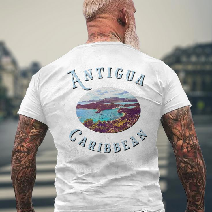 Antigua Caribbean Paradise James & Mary Company Mens Back Print T-shirt Gifts for Old Men