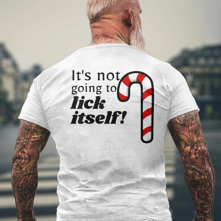 Christmas Adult Humor Lick ItselfParty Men's T-shirt Back Print Gifts for Old Men