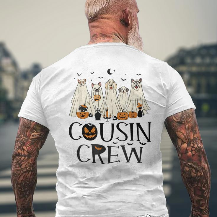 Cousin Squad Boo Boo Cousin Crew Ghost Dog Halloween Men's T-shirt Back Print Gifts for Old Men
