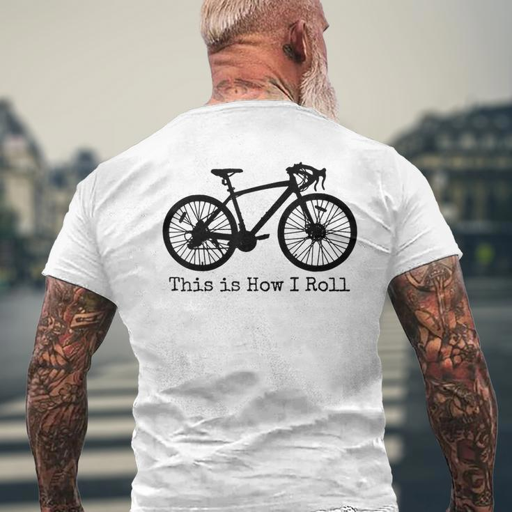 Cycling Road Bike Bicycle Funny Cyclist Mens Back Print T-shirt Gifts for Old Men