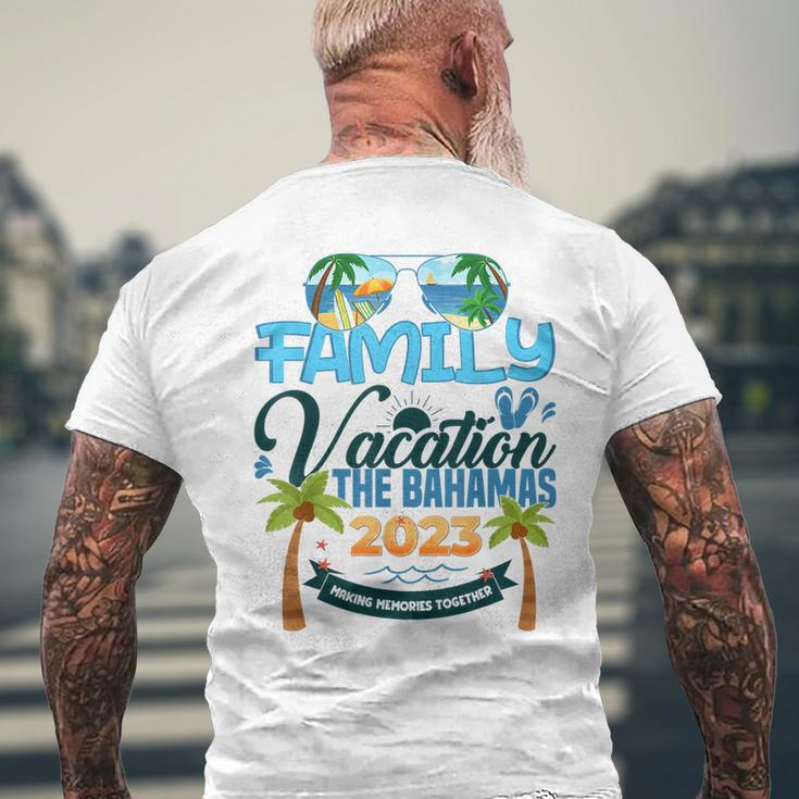 Family Vacation Bahamas 2023 Summer Matching Vacation 2023 Mens Back Print T-shirt Gifts for Old Men