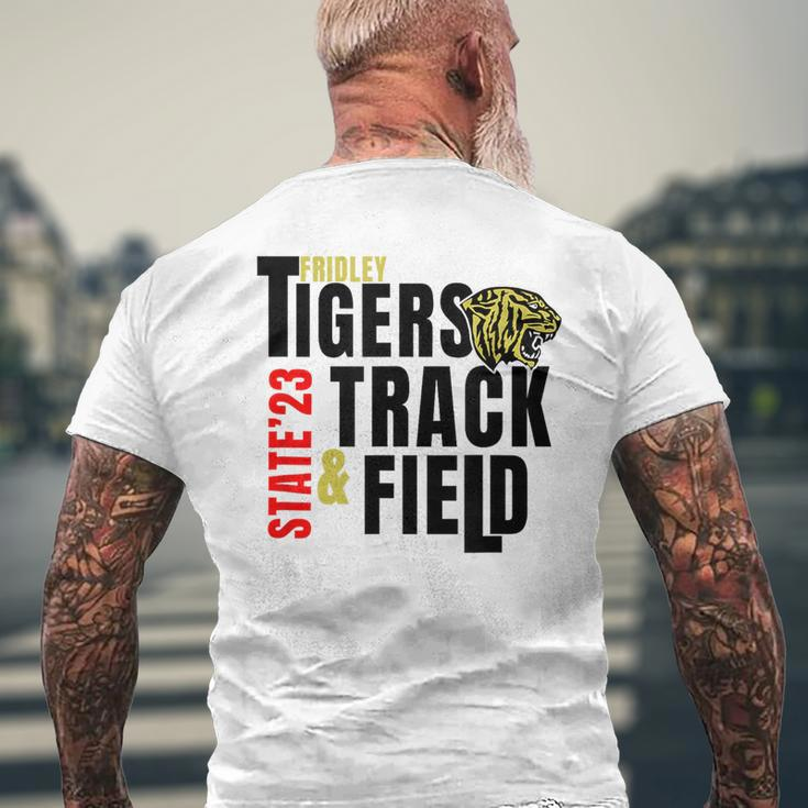 Fridley Track & Field Mens Back Print T-shirt Gifts for Old Men