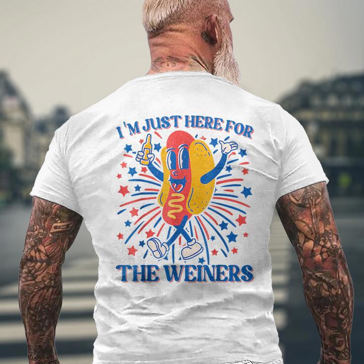 Ipeepz Hot Dog I'm Just Here for The Wieners 4th of July Shirt