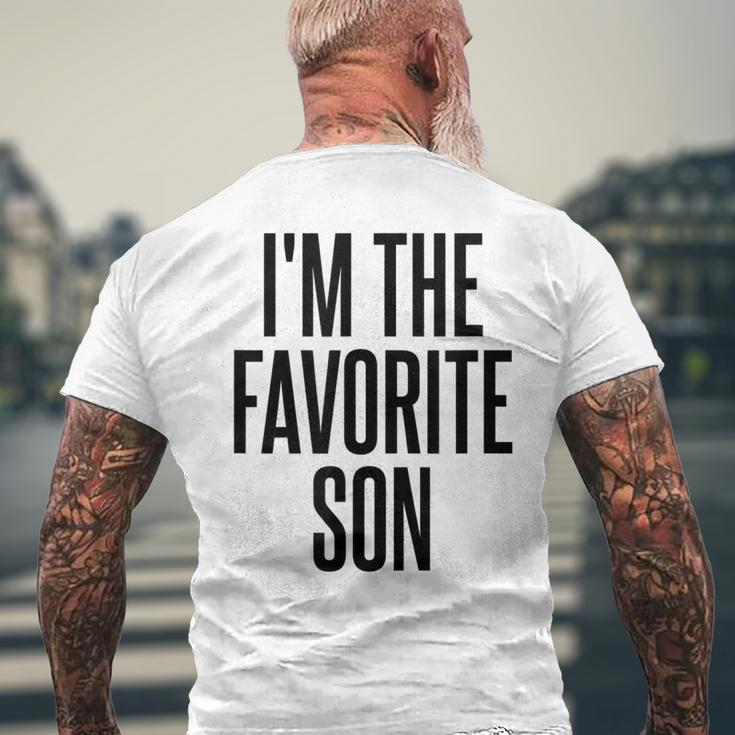 Im The Favorite Son Mens Back Print T-shirt Gifts for Old Men