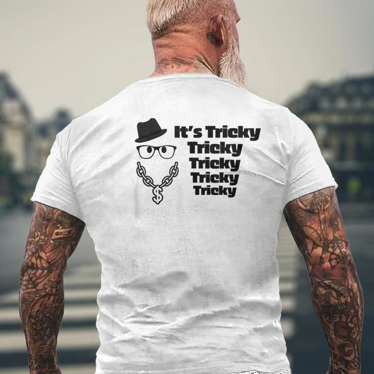 It's Tricky Tricky Tricky Ghost Boo It's Tricky Halloween Men's T-shirt Back Print Gifts for Old Men