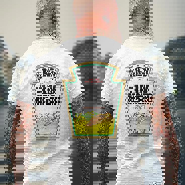 Ketchup Mustard Easy Halloween Couples Costume Condiment Men's T-shirt Back Print Gifts for Old Men