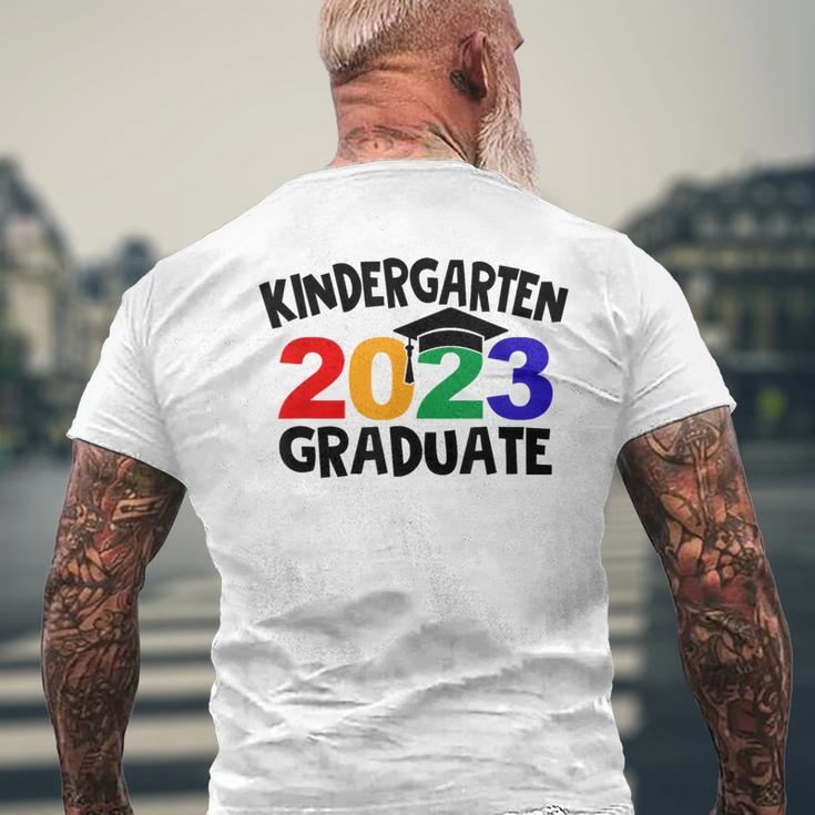 Kindergarten Graduate 2023 Graduation Last Day Of School Mens Back Print T-shirt Gifts for Old Men