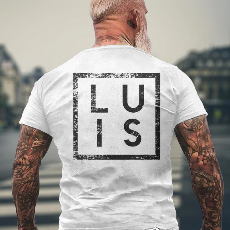 Luis Minimalism Mens Back Print T-shirt Gifts for Old Men