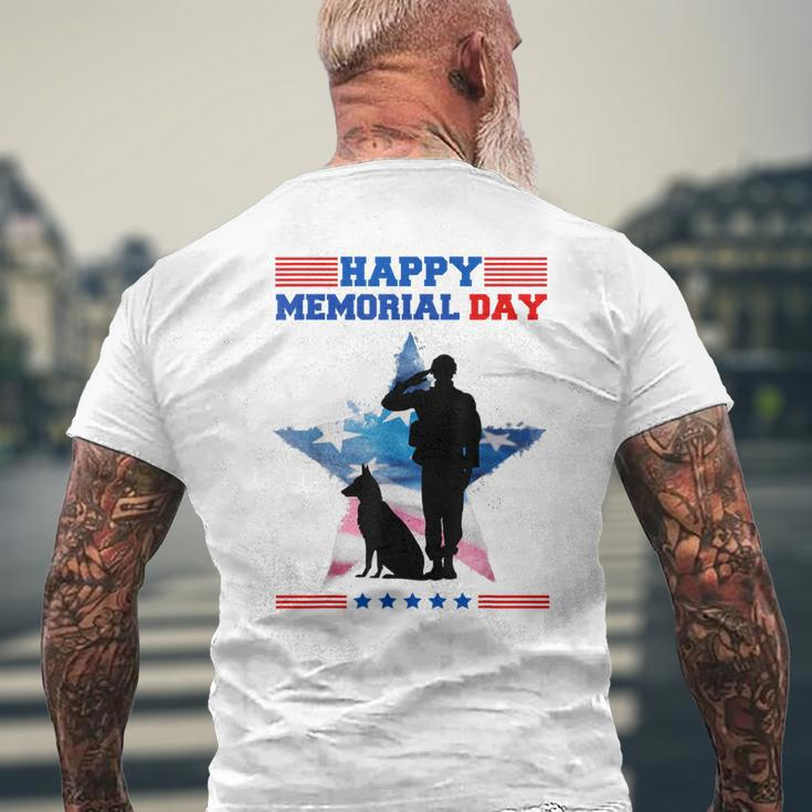 Memorial Day Remember The Fallen Happy Memorial Day Mens Back Print T-shirt Gifts for Old Men
