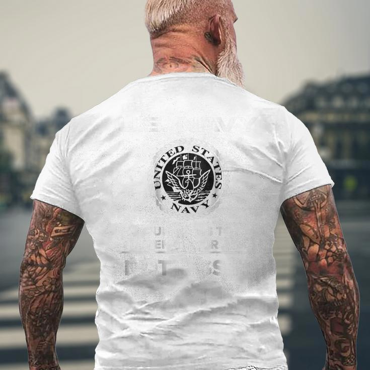 Navy Us Navy Men's Back Print T-shirt Gifts for Old Men