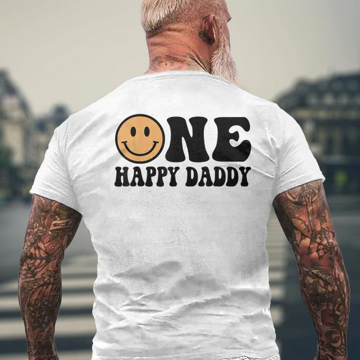 One Happy Dude 1St Birthday One Cool Daddy Family Matching Men's T-shirt Back Print Gifts for Old Men
