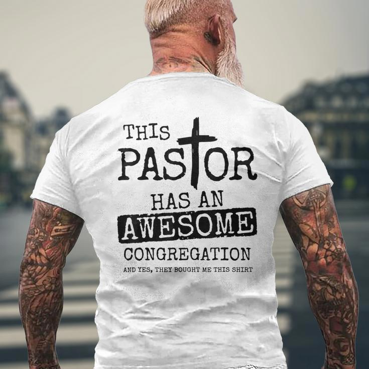 This Pastor Has An Awesome Congregation Men's T-shirt Back Print Gifts for Old Men