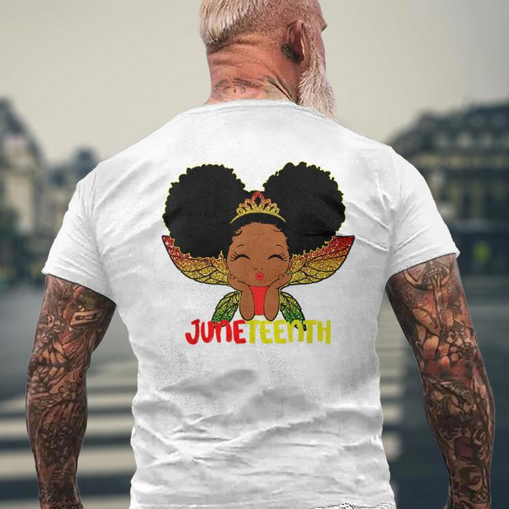 Peekaboo Girl Little Melanin Queen Junenth Kids Toddler Mens Back Print T-shirt Gifts for Old Men
