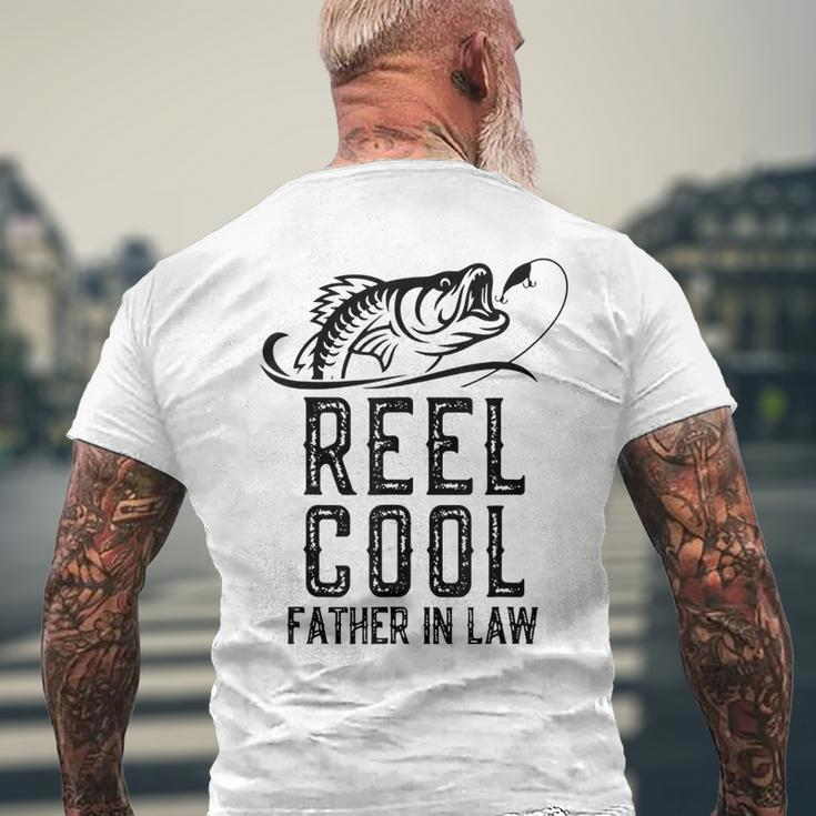 Reel Cool Father In Law Fishing Fisherman Men's Back Print T-shirt