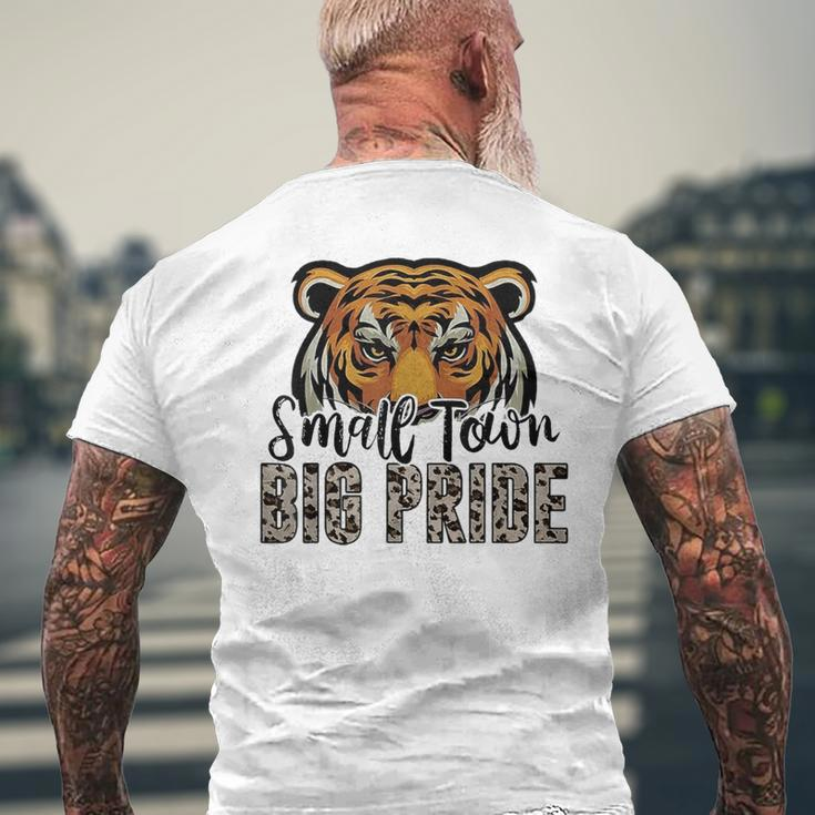 Tigers School Sports Fan Team Spirit Football Leopard Men's T-shirt Back Print Gifts for Old Men