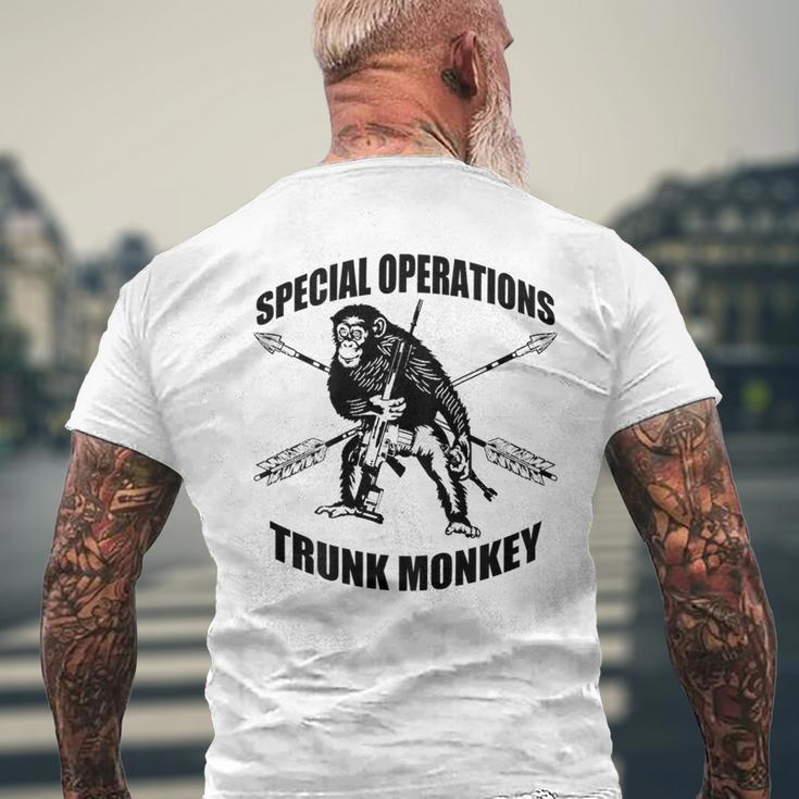 Trunk Monkey Mens Back Print T-shirt Gifts for Old Men