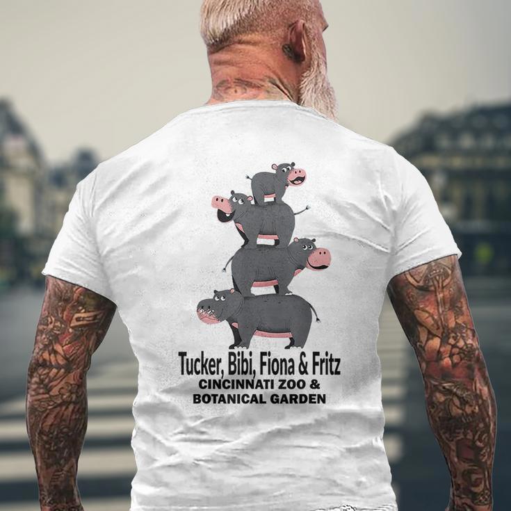 Tucker-Bibi-Fiona And Fritz Hippo Mens Back Print T-shirt | Mazezy