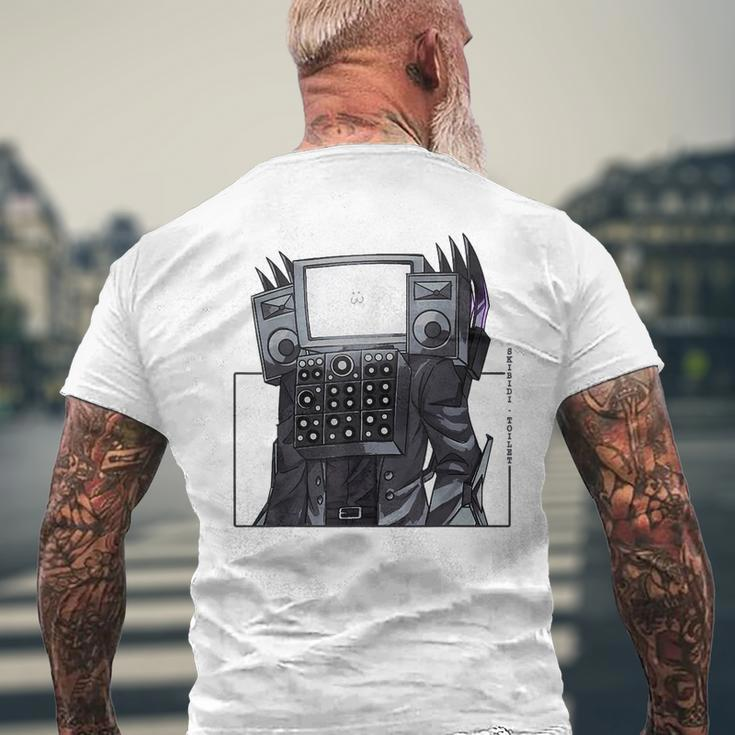 Tv Man Skibidi Toilet Cameraman Speakerman Men's T-shirt Back Print Gifts for Old Men
