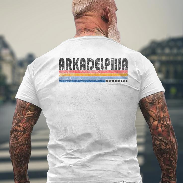 Vintage 1980S Style Arkadelphia Arkansas Men's T-shirt Back Print Gifts for Old Men
