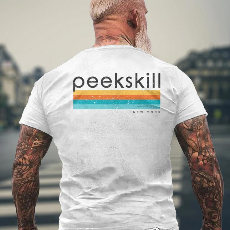 Vintage Peekskill New York Retro Men's T-shirt Back Print Gifts for Old Men