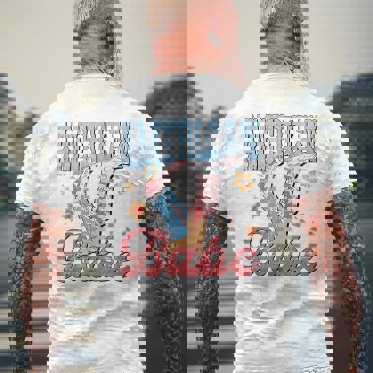 Western Cowgirl Boots Retro American Girls Babe 4Th Of July Mens Back Print T-shirt Gifts for Old Men Western Cowgirl Boots Retro American Girls Babe 4Th Of July Mens Back Print T-shirt Gifts for Old Men