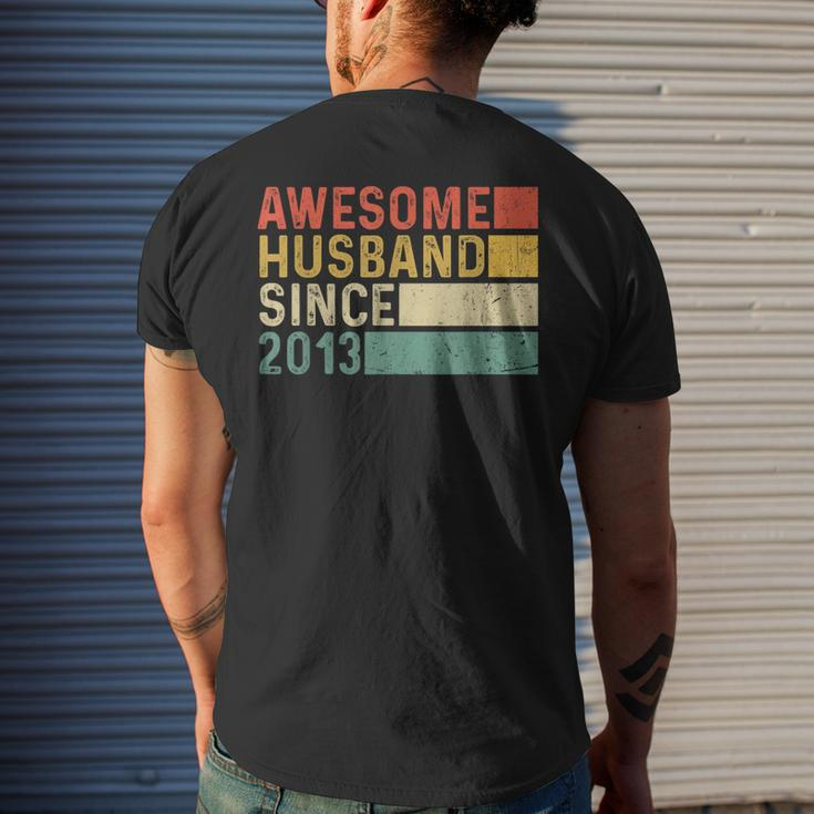 10Th Wedding Anniversary For Him - Awesome Husband 2013 Gift Mens Back Print T-shirt Gifts for Him
