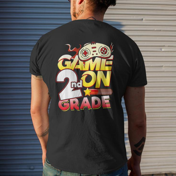 2Nd Grade Teacher & Student - Game On Video Controller Gifts For Teacher Funny Gifts Mens Back Print T-shirt Gifts for Him