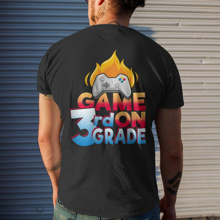 3Rd Grade Teacher & Student - Game On Controller Gifts For Teacher Funny Gifts Mens Back Print T-shirt Gifts for Him