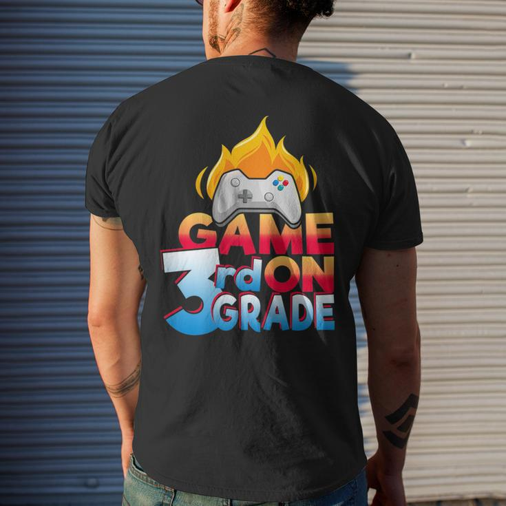 3Rd Grade Teacher & Student - Game On Video Controller Gifts For Teacher Funny Gifts Mens Back Print T-shirt Gifts for Him