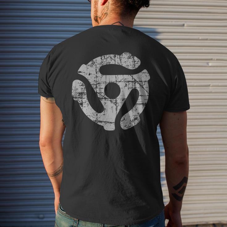45 Rpm Record Adapter Vintage Gray Turntable Men's T-shirt Back Print ...
