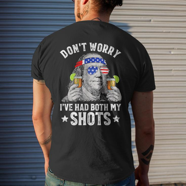 4Th Of July Dont Worry Ive Had Both My Shots Ben Drankin Mens Back Print T-shirt Gifts for Him