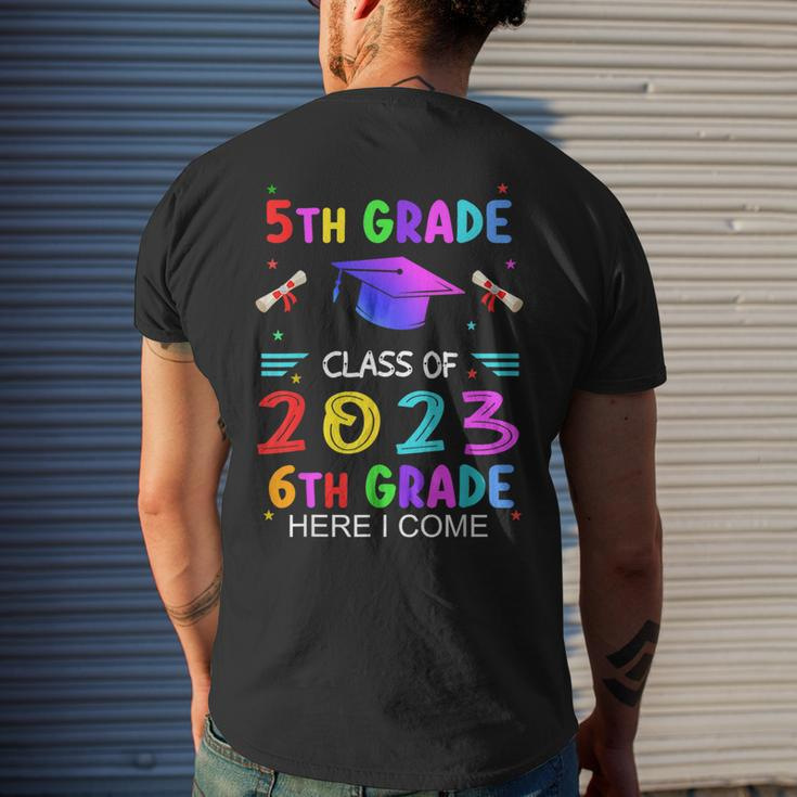 5Th Grade Graduation Class Of 2023 6Th Grade Here I Come Mens Back Print T-shirt Gifts for Him