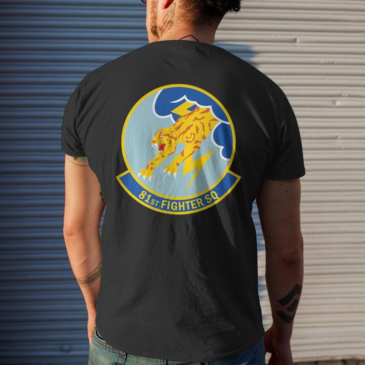 81St Fighter Squadron Men's Back Print T-shirt Gifts for Him