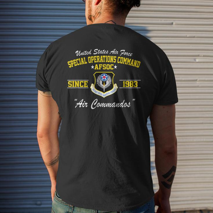 Air Force Special Operations Command Afsoc Men's Back Print T-shirt Gifts for Him